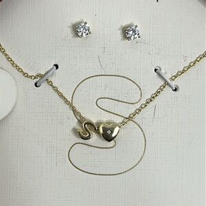 Annabelle Lilly kids jewelry necklace earrings set heart shape